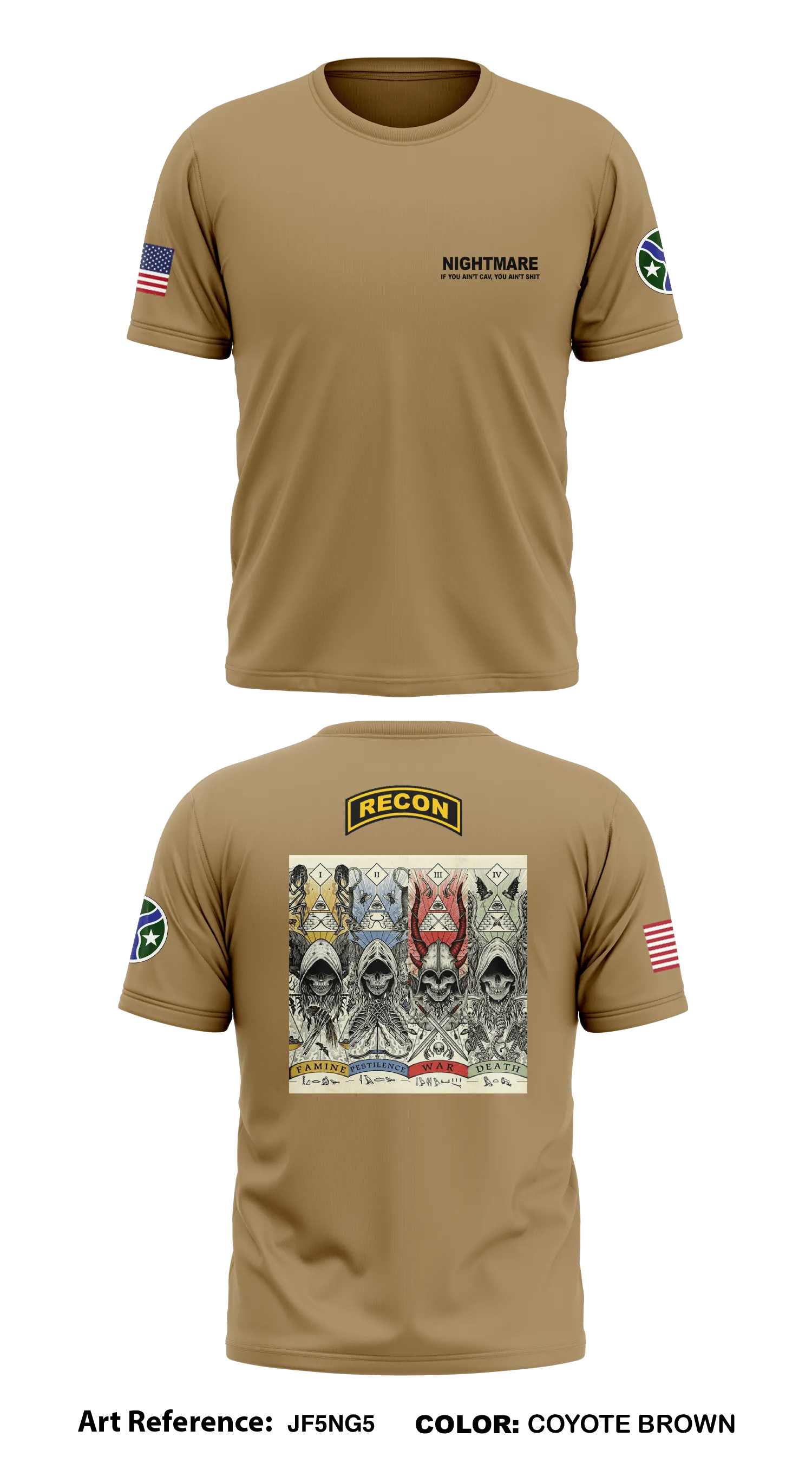 Nightmare troop 4th squadron 278th acr Store 1 Core Men's SS Performance Tee - Jf5ng5
