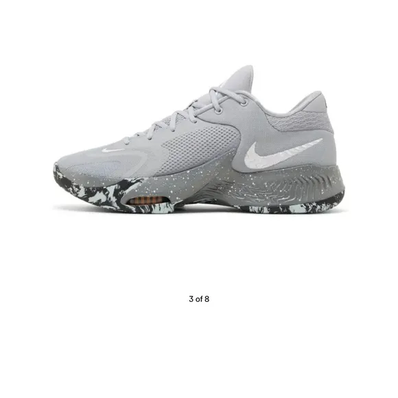 Nike 2023 Zoom Freak 4 'Etched in Stone' Basketball 🏀 Shoes 4.5Y