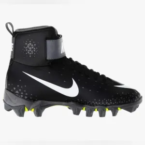 Nike Boys Force Savage Shark Football Cleat Gray/Black/White Size 5.5Y- NWOB!