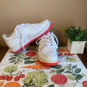 Nike hot pink and white Racer Air Force Ones size 7