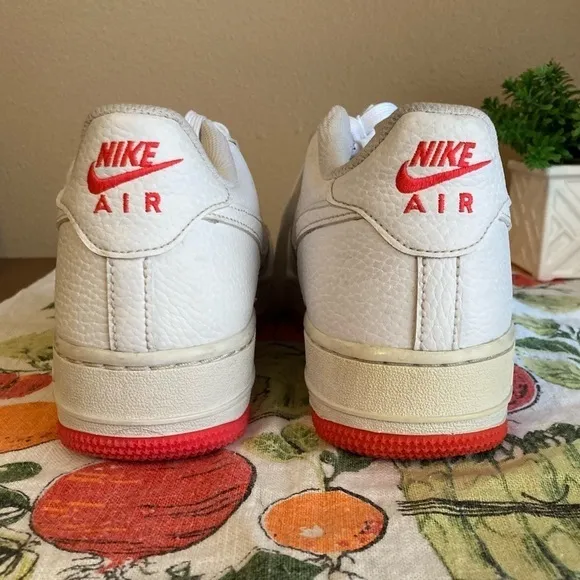 Nike hot pink and white Racer Air Force Ones size 7