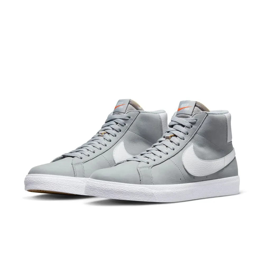 Nike SB - Blazer Mid ISO Shoes Wolf Grey/White-Wolf Grey
