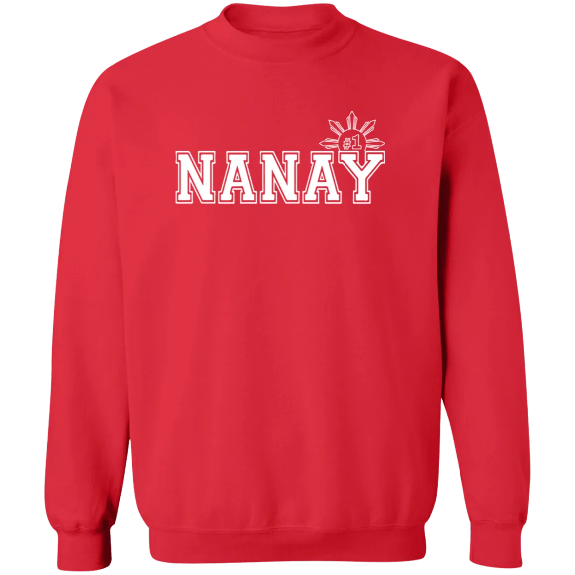 No 1 Nanay Unisex Crewneck Pullover Sweatshirt