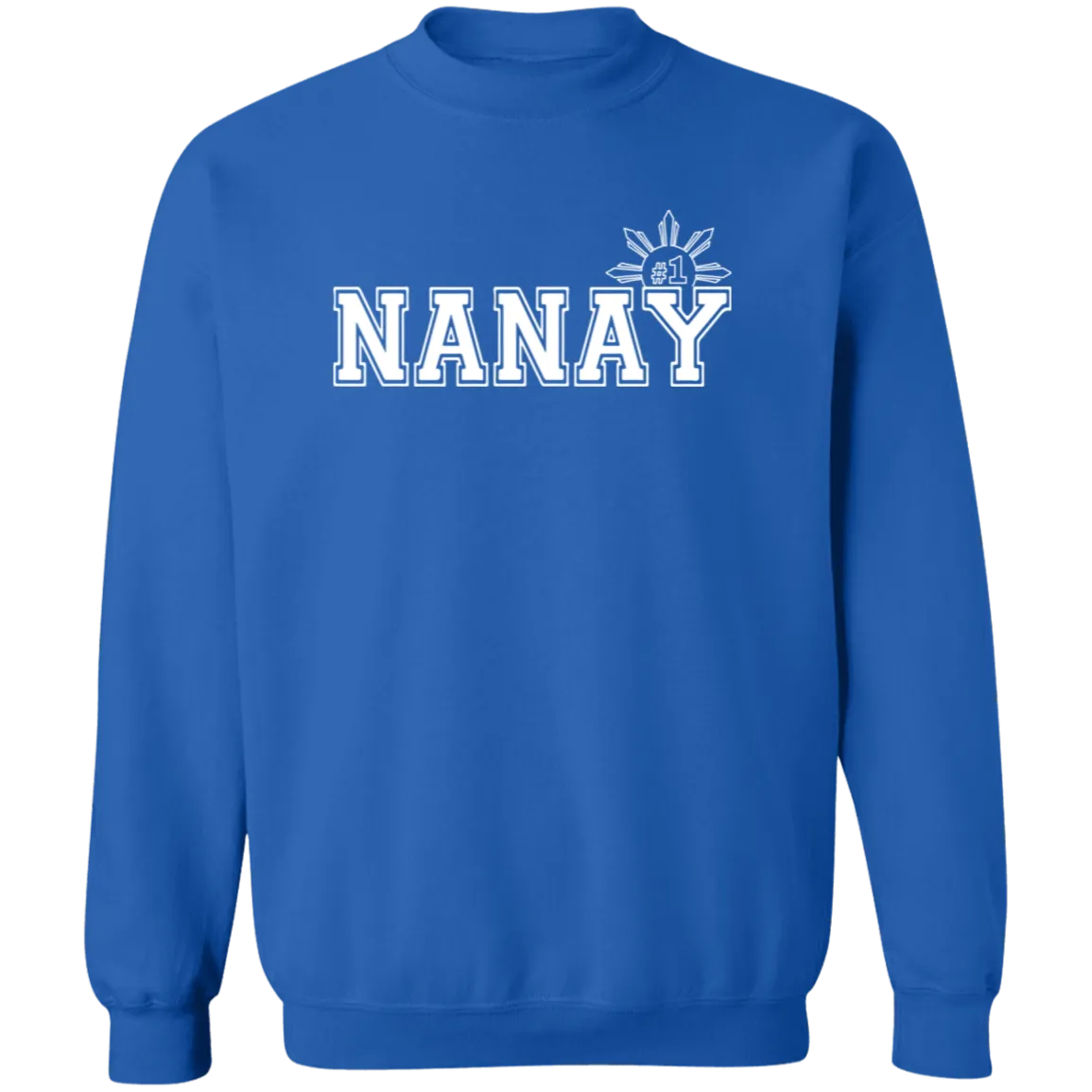 No 1 Nanay Unisex Crewneck Pullover Sweatshirt