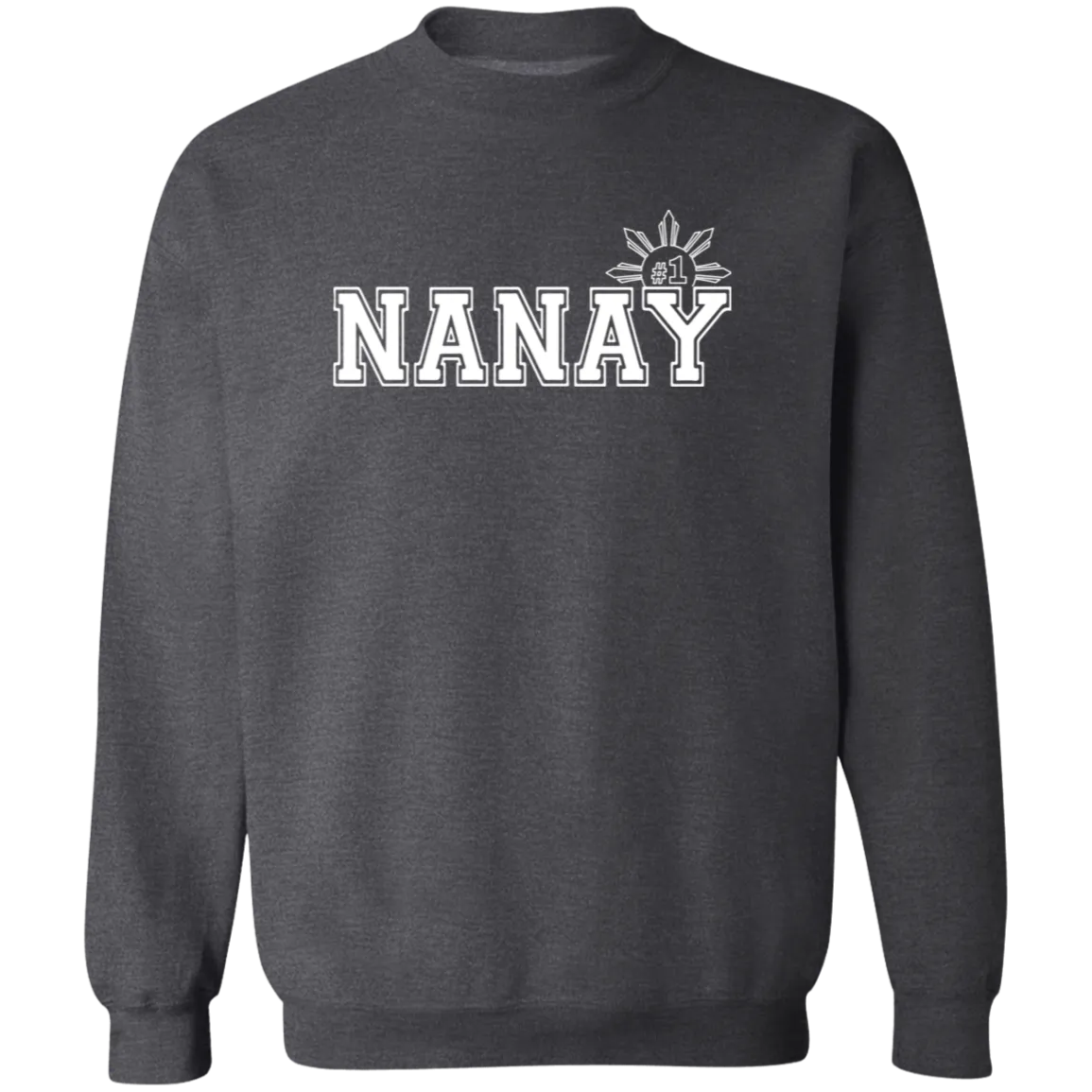 No 1 Nanay Unisex Crewneck Pullover Sweatshirt