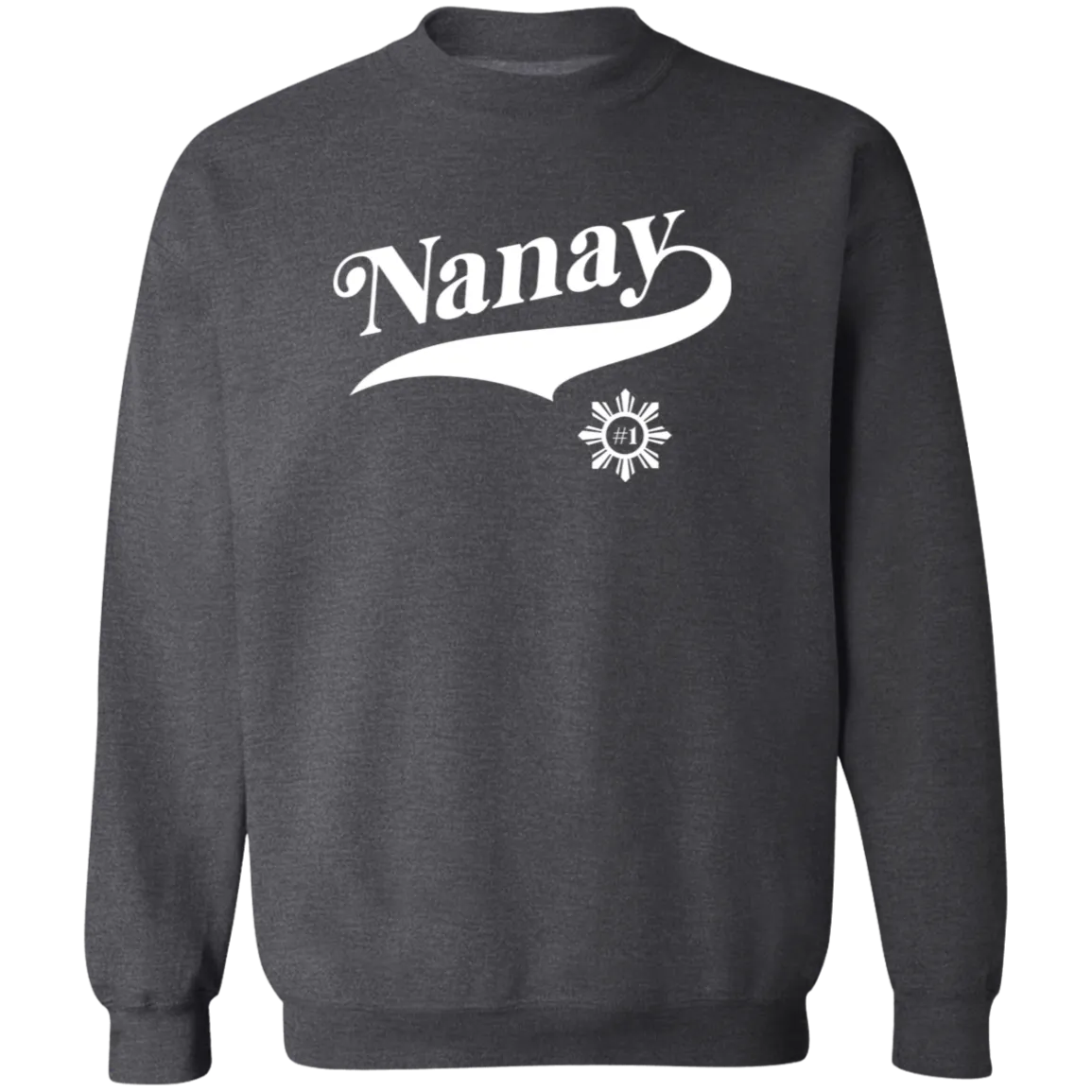 Number One Nanay Unisex Crewneck Pullover Sweatshirt
