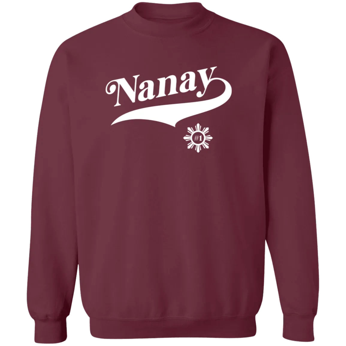 Number One Nanay Unisex Crewneck Pullover Sweatshirt