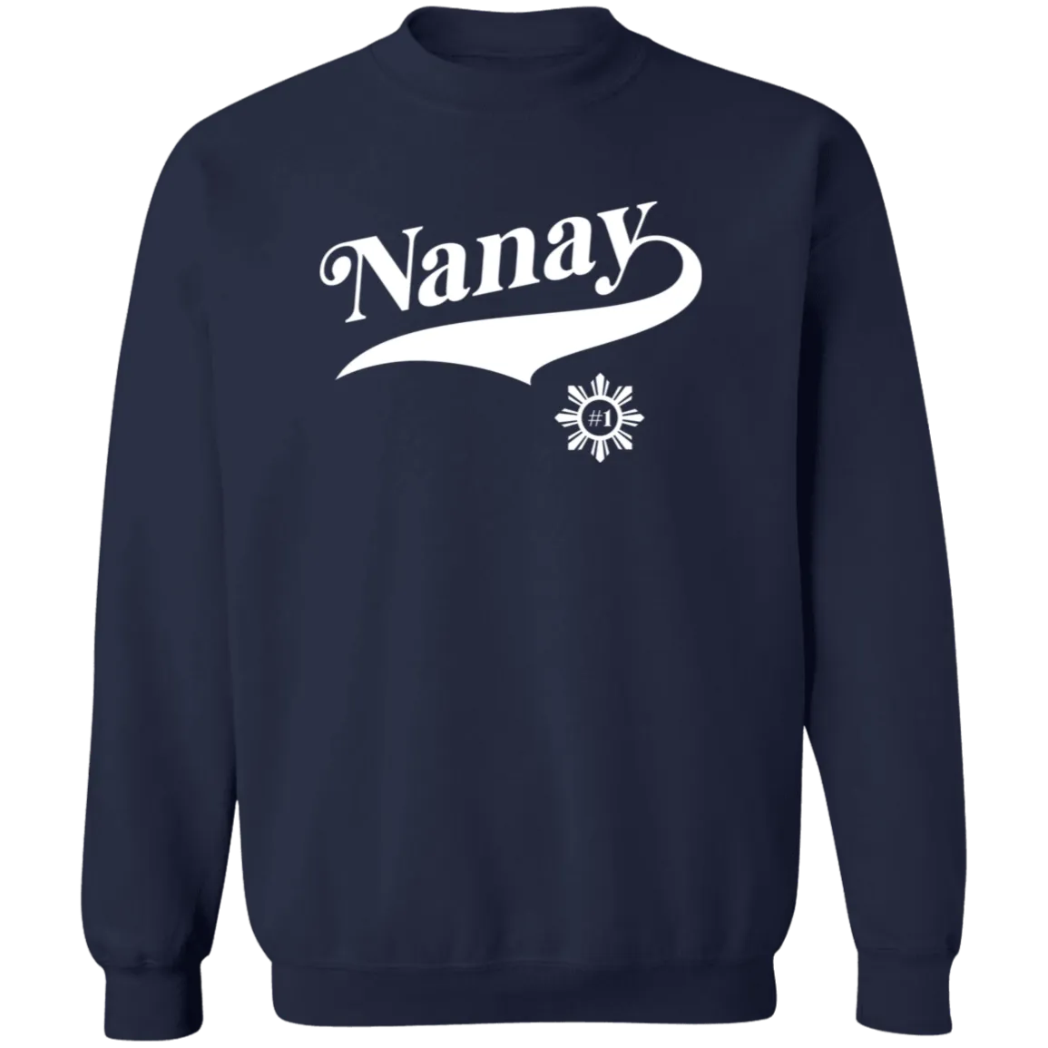 Number One Nanay Unisex Crewneck Pullover Sweatshirt