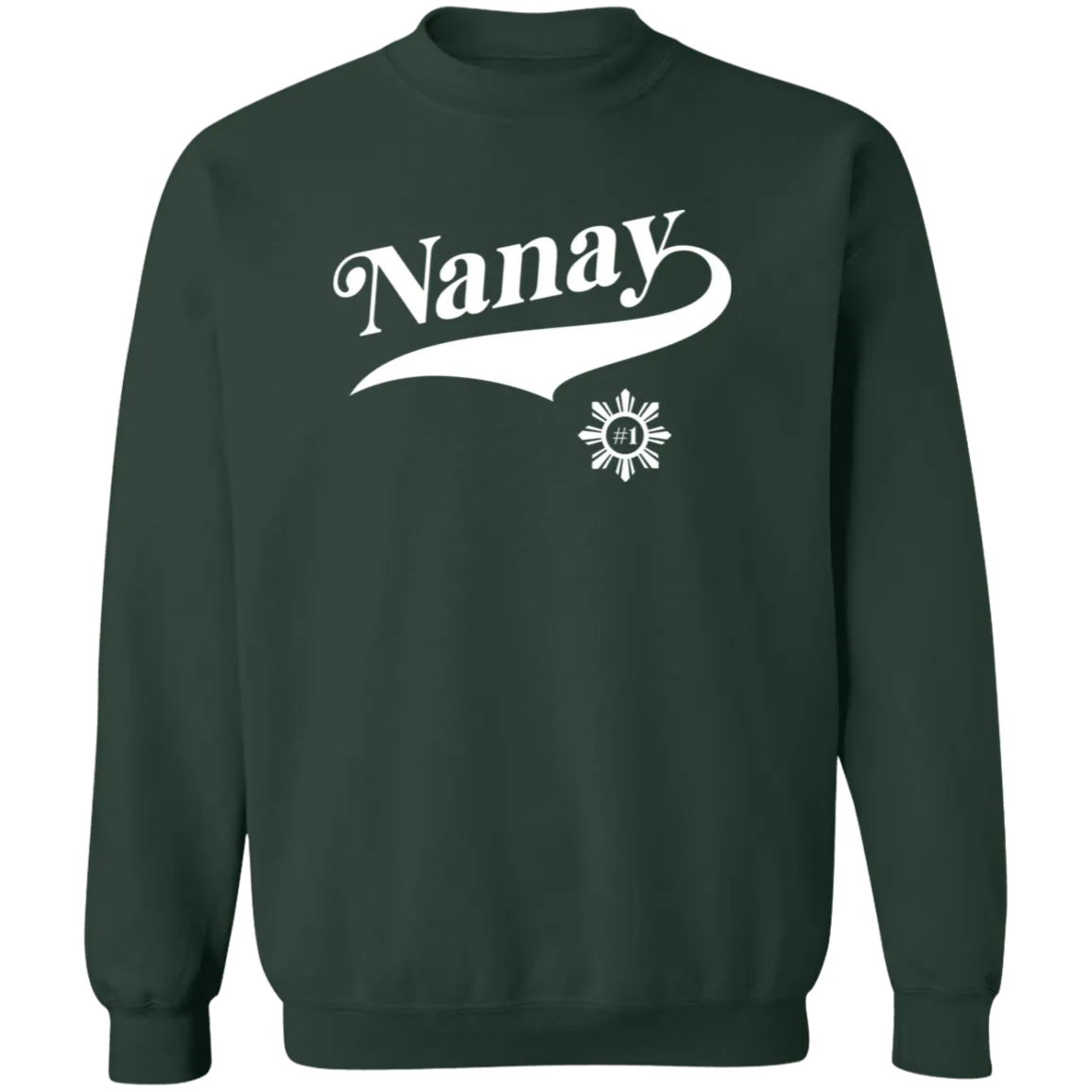 Number One Nanay Unisex Crewneck Pullover Sweatshirt