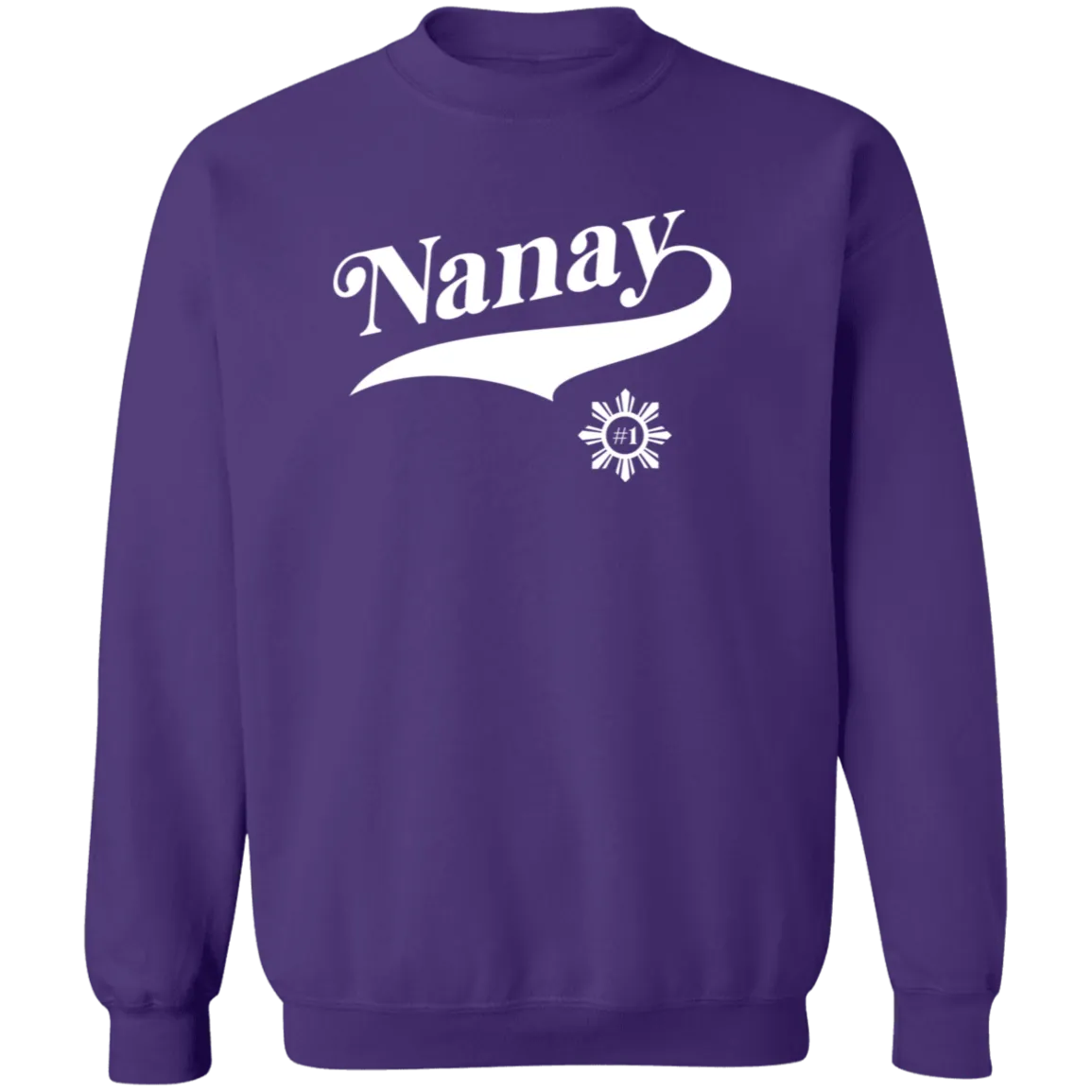 Number One Nanay Unisex Crewneck Pullover Sweatshirt