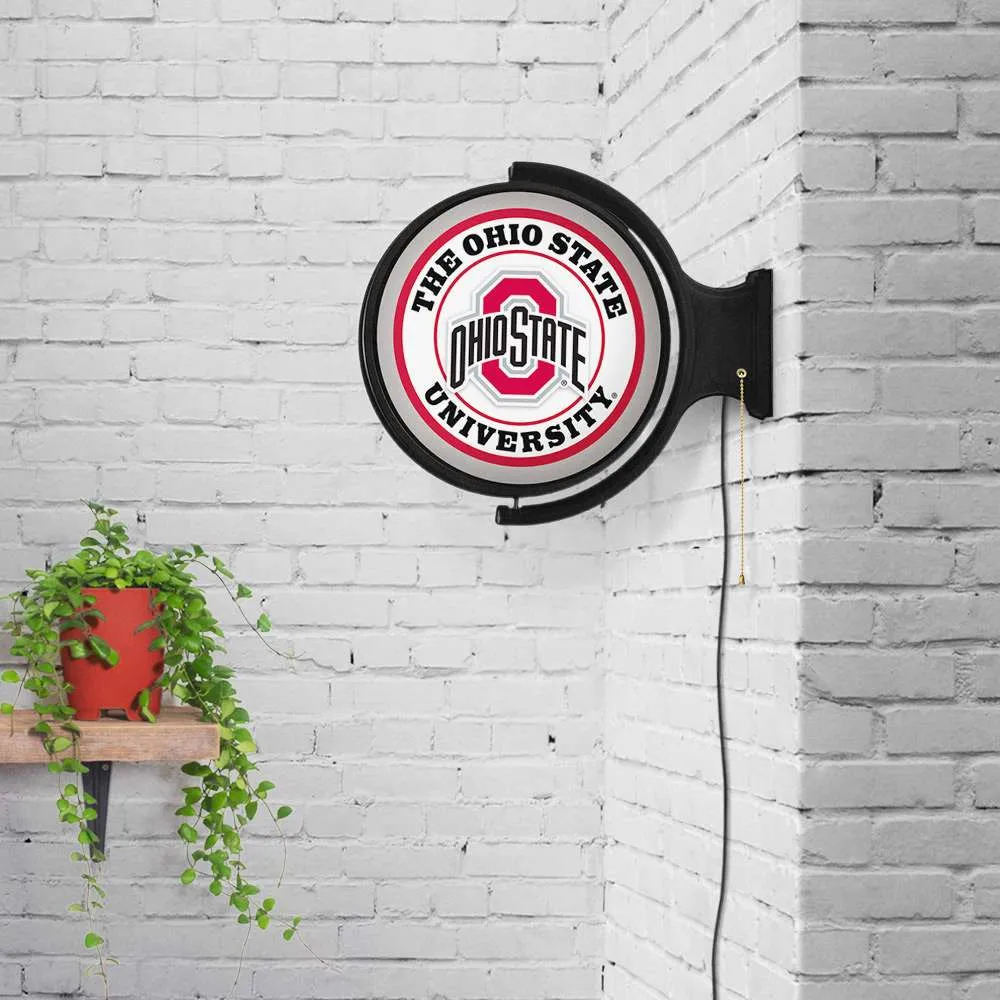 Ohio State Buckeyes: Athletic Mark - Original Round Rotating Lighted Wall Sign
