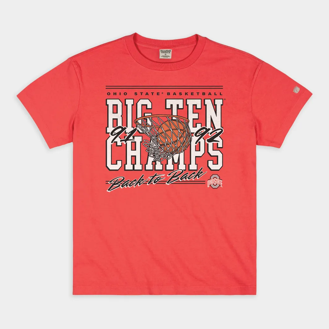 OSU Basketball 1991-92 Back-to-Back Big Ten Champs Tee
