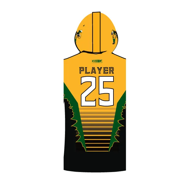 PEMBERTON HORNETS SUBLIMATED SLEEVELESS COMPRESSION HOODIE