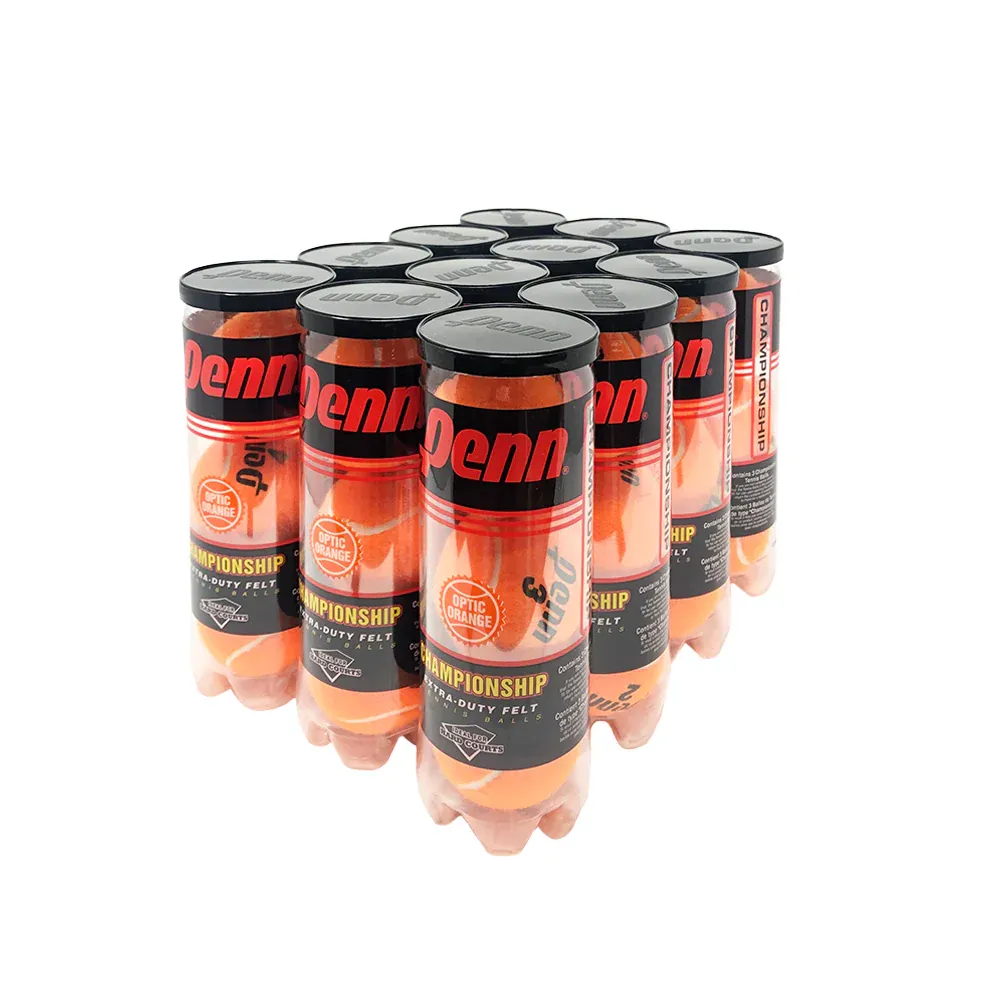 Penn Championship Orange Tennis Balls - 12 Can Case