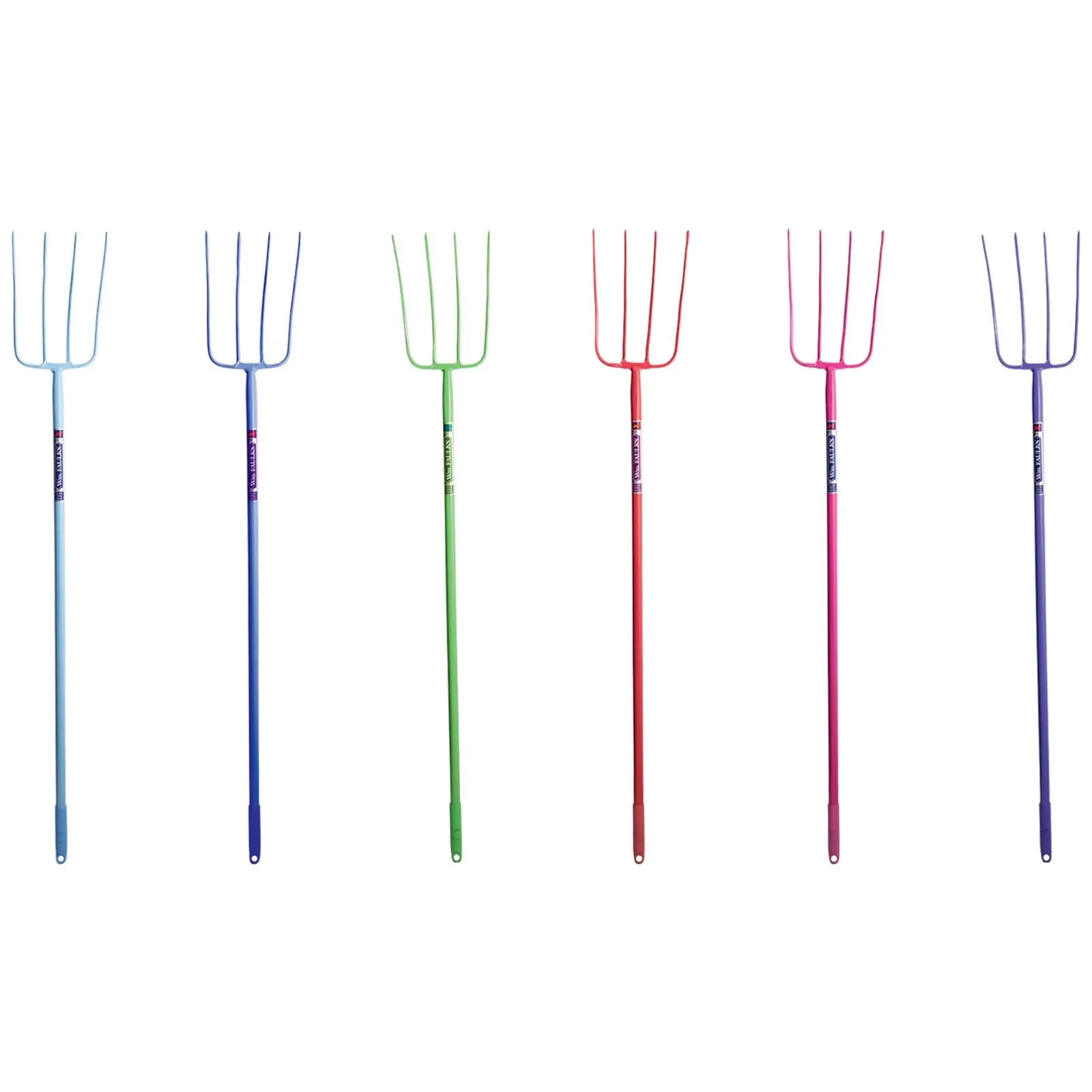 Perry Equestrian 1200mm (48) Straight Handle 4 Prong Steel Manure Fork"