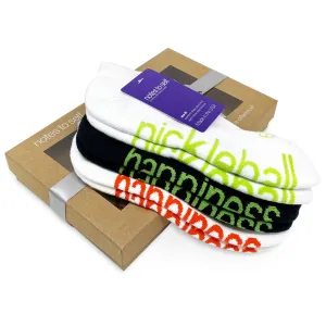 Pickleball and Happiness - 3 pair sock gift box set
