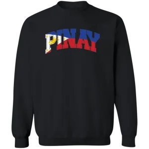 Pinay with Flag Embedded Unisex Crewneck Pullover Sweatshirt