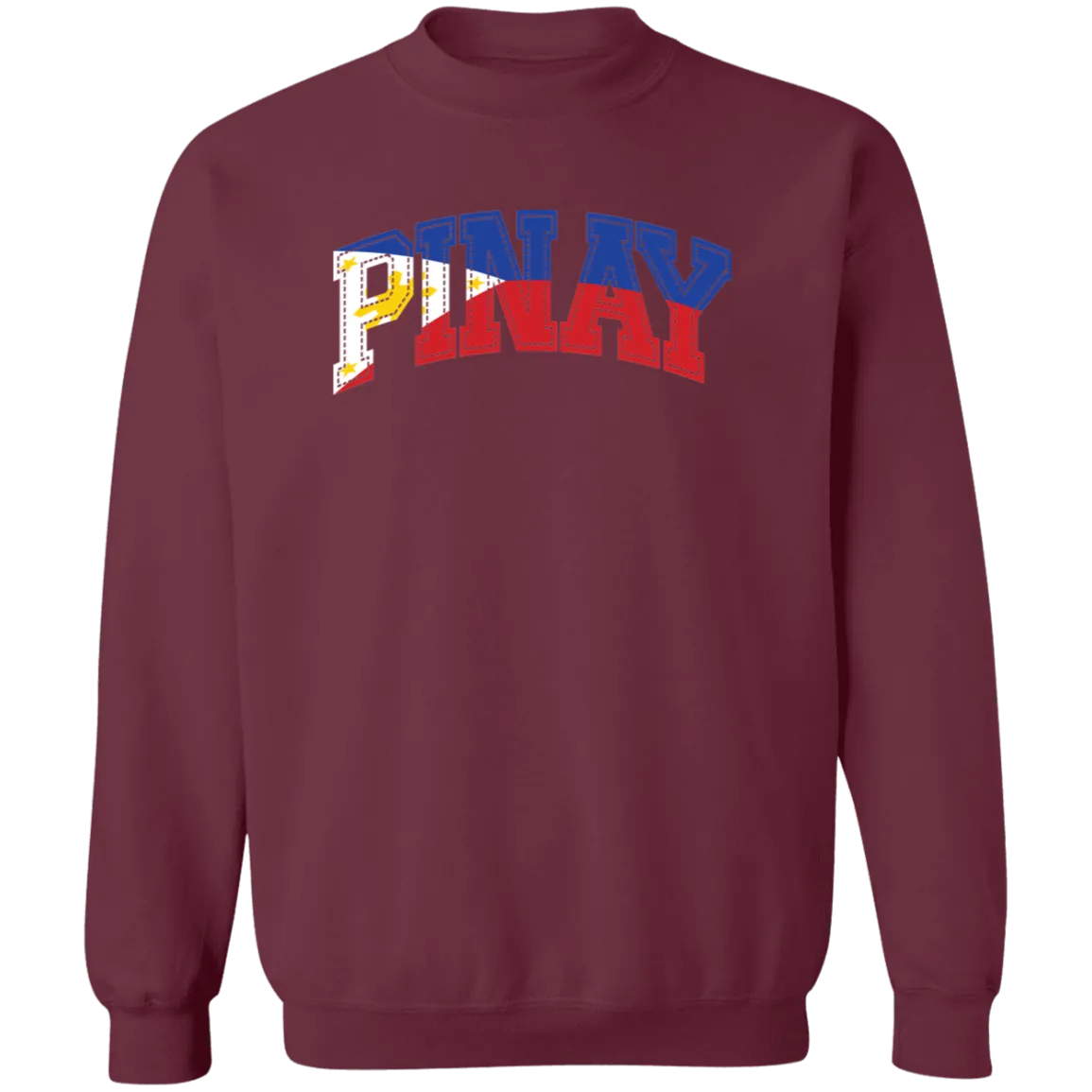 Pinay with Flag Embedded Unisex Crewneck Pullover Sweatshirt