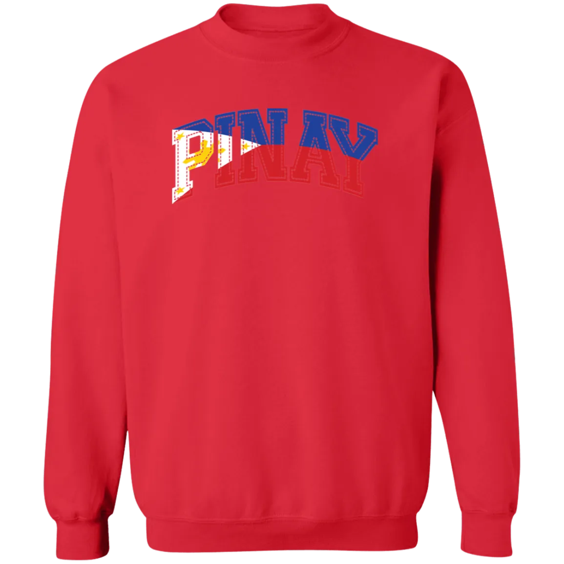 Pinay with Flag Embedded Unisex Crewneck Pullover Sweatshirt