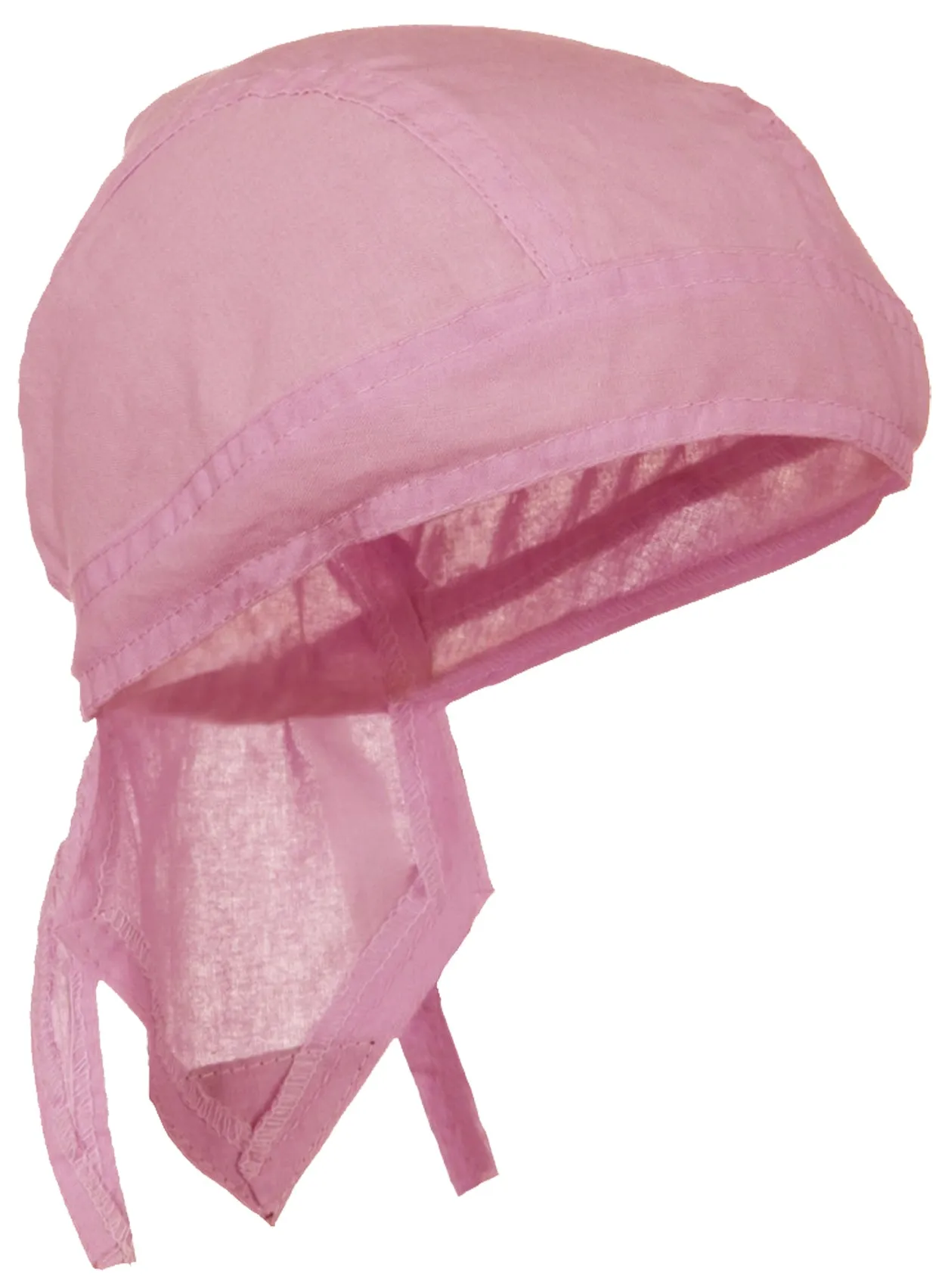PINK Doo-Rag Skull Cap Solid Du-Bandana Motorcycle Helmet Liner Chemo Head-Scarf