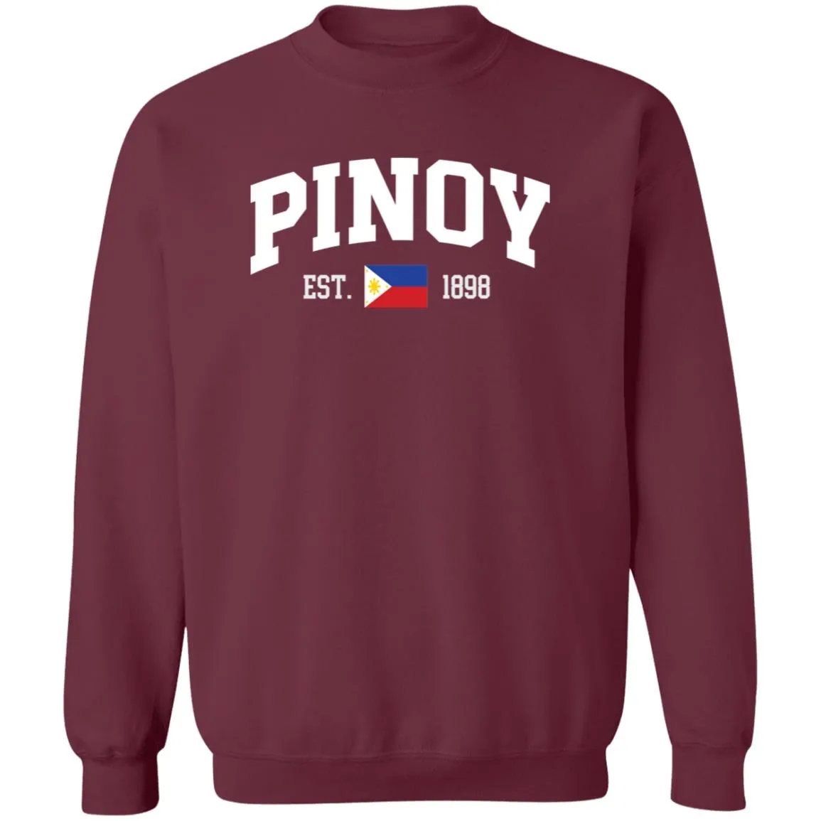 Pinoy Est 1898 Unisex Crewneck Pullover Sweatshirt