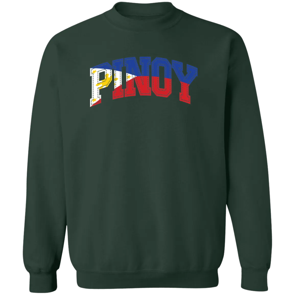 Pinoy with Flag Embedded Unisex Crewneck Pullover Sweatshirt