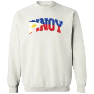 Pinoy with Flag Embedded Unisex Crewneck Pullover Sweatshirt
