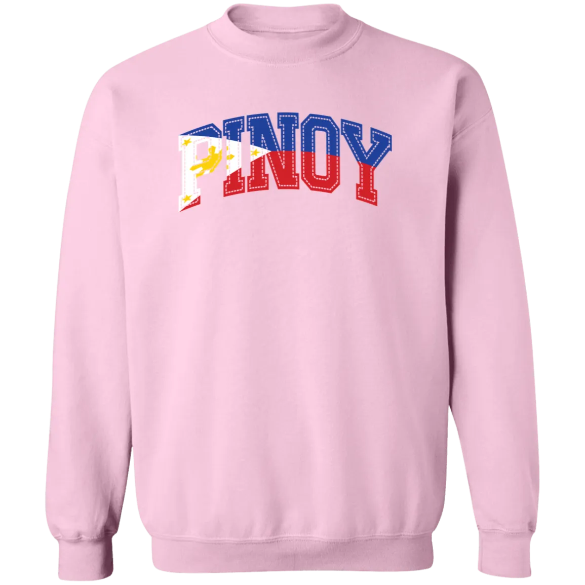 Pinoy with Flag Embedded Unisex Crewneck Pullover Sweatshirt