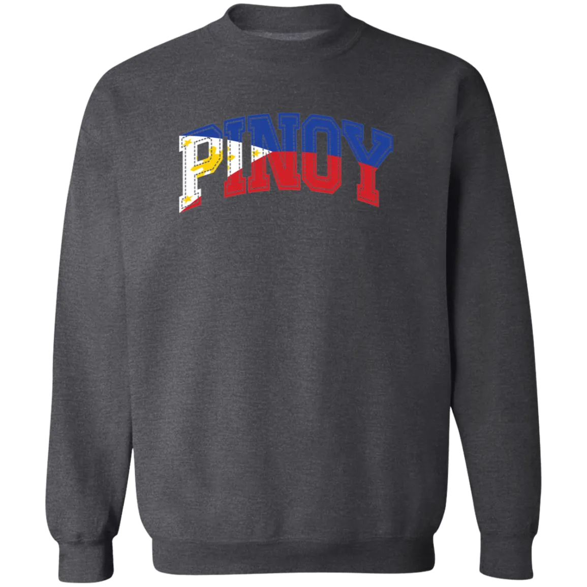 Pinoy with Flag Embedded Unisex Crewneck Pullover Sweatshirt