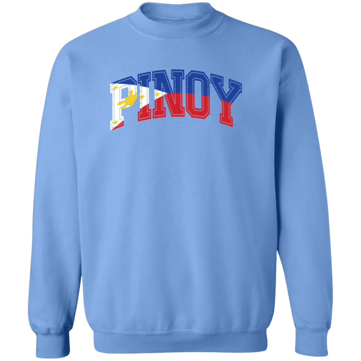 Pinoy with Flag Embedded Unisex Crewneck Pullover Sweatshirt