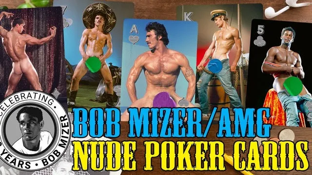 Playing Cards - RED DECK - Bob Mizer 1970s/80s Nude poker cards