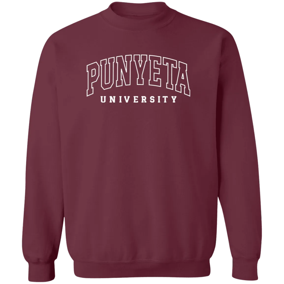Punyeta University Unisex Crewneck Pullover Sweatshirt