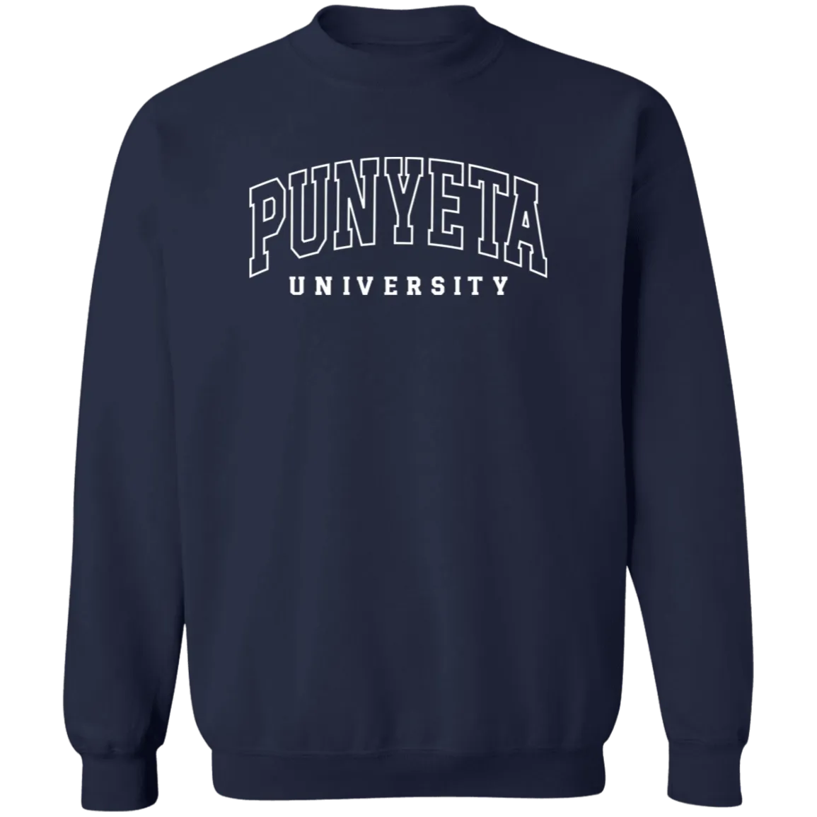 Punyeta University Unisex Crewneck Pullover Sweatshirt