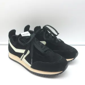 Rag & Bone Retro Runner Low Top Sneakers Black Suede Size 36