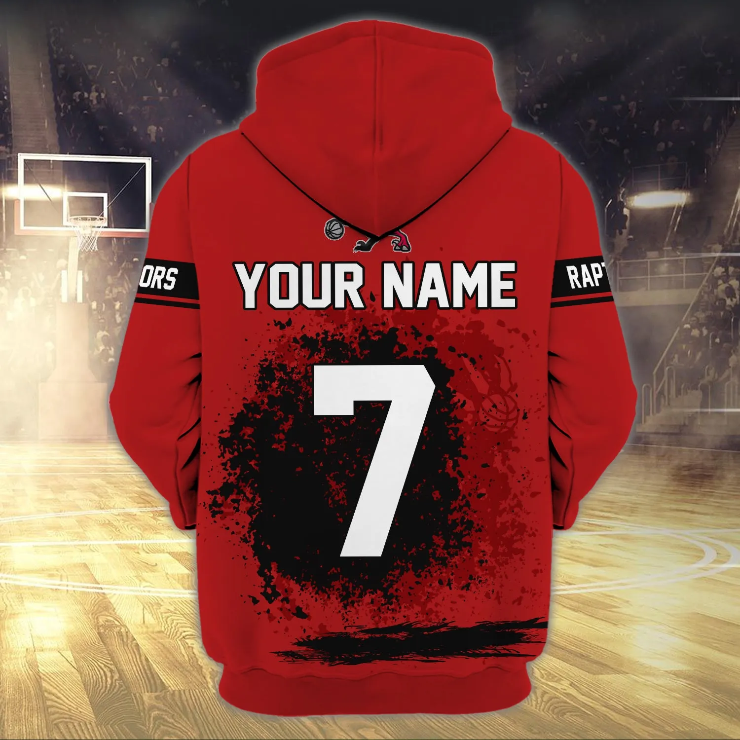 Raptors  - Personalized Name Zipper Hoodie 136