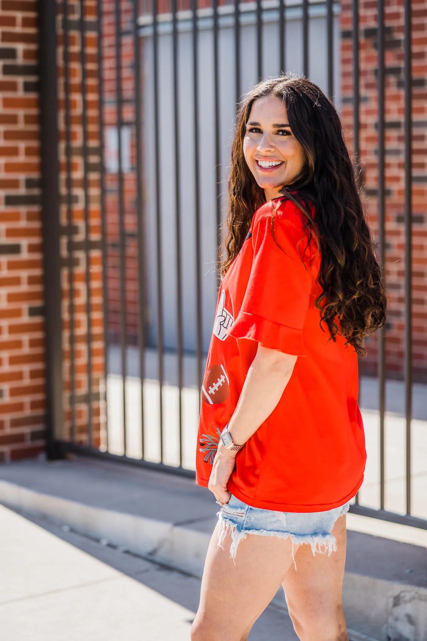 Red Friday Night Lights Tee by Layerz