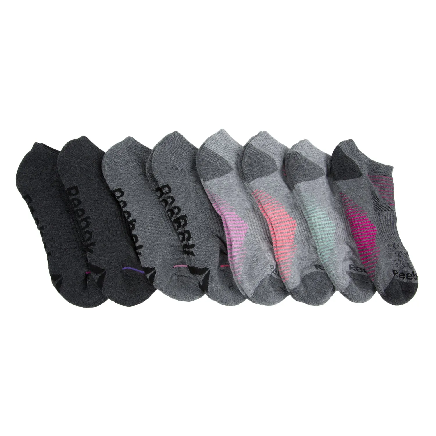 Reebok Women's 8 Pack Low Cut Socks Sz 4-10 NEW