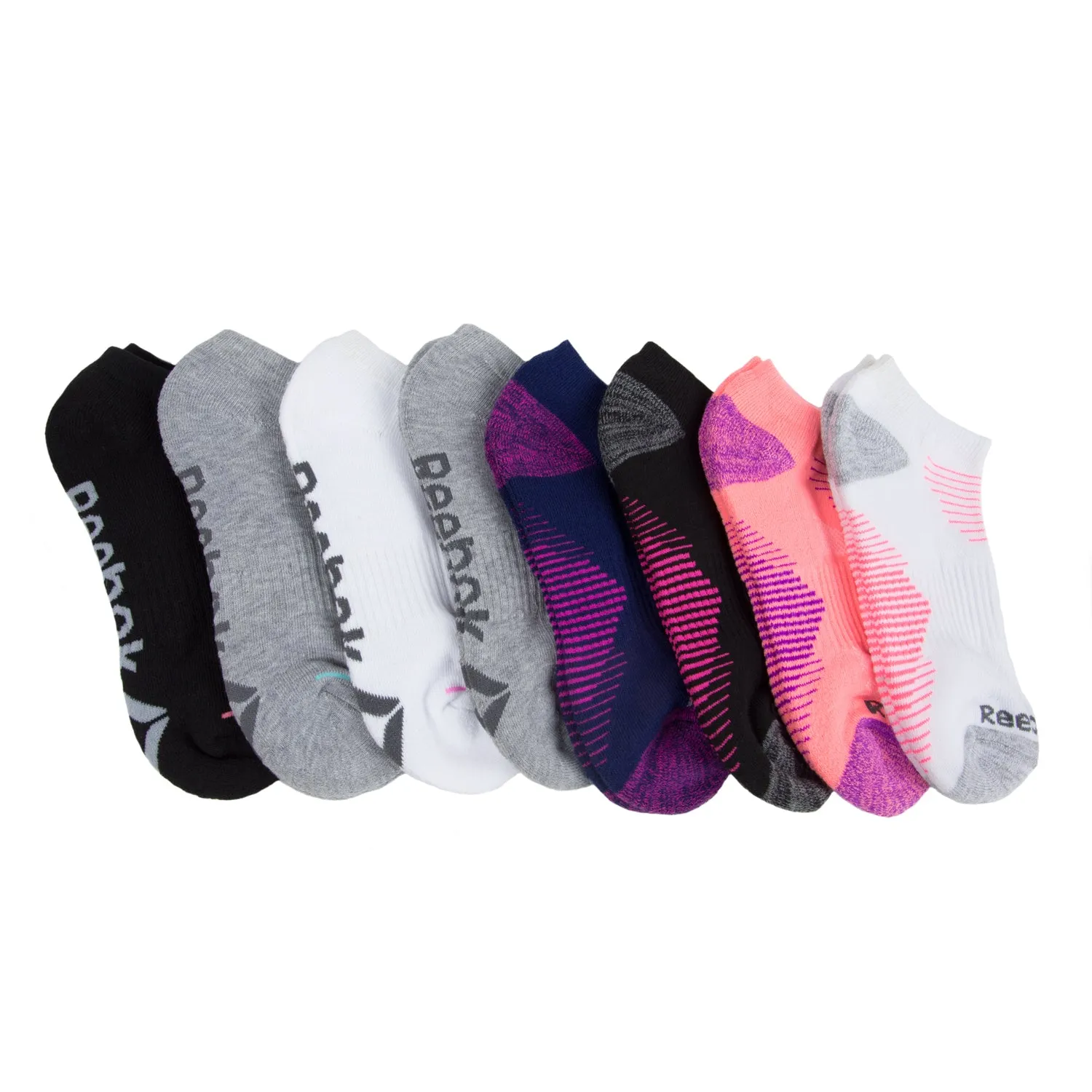 Reebok Women's 8 Pack Low Cut Socks Sz 4-10 NEW