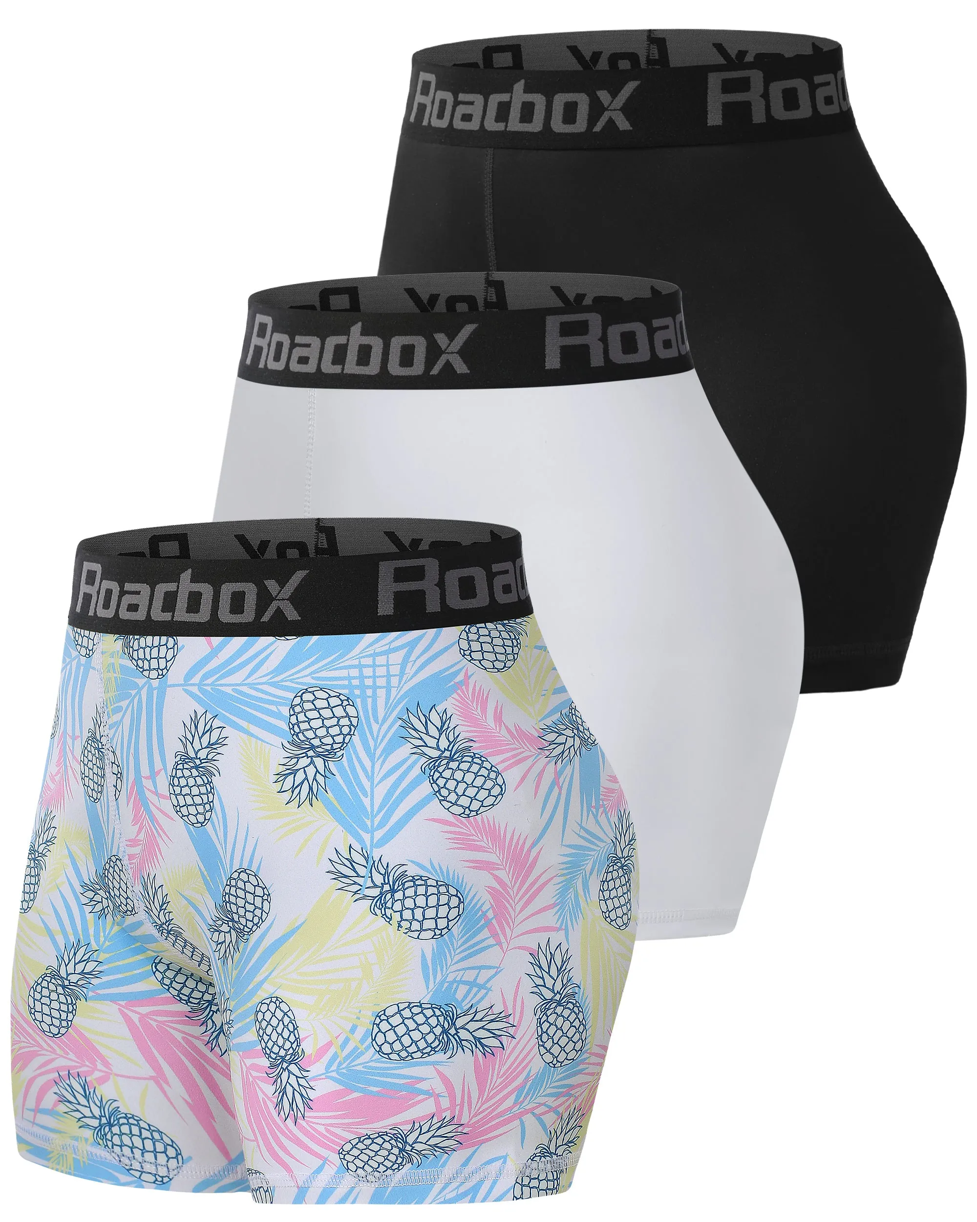 Roadbox Spandex Volleyball Shorts for Women - 4 inch Compression Shorts Summer Outdoor Shorts Cool Dry for Running Workout Yoga