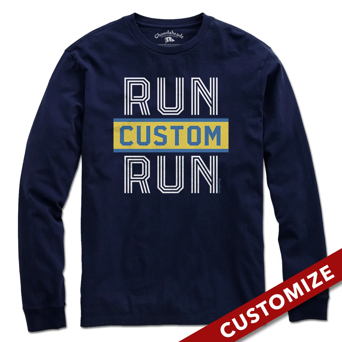 Run Custom Name Run Marathon T-Shirt