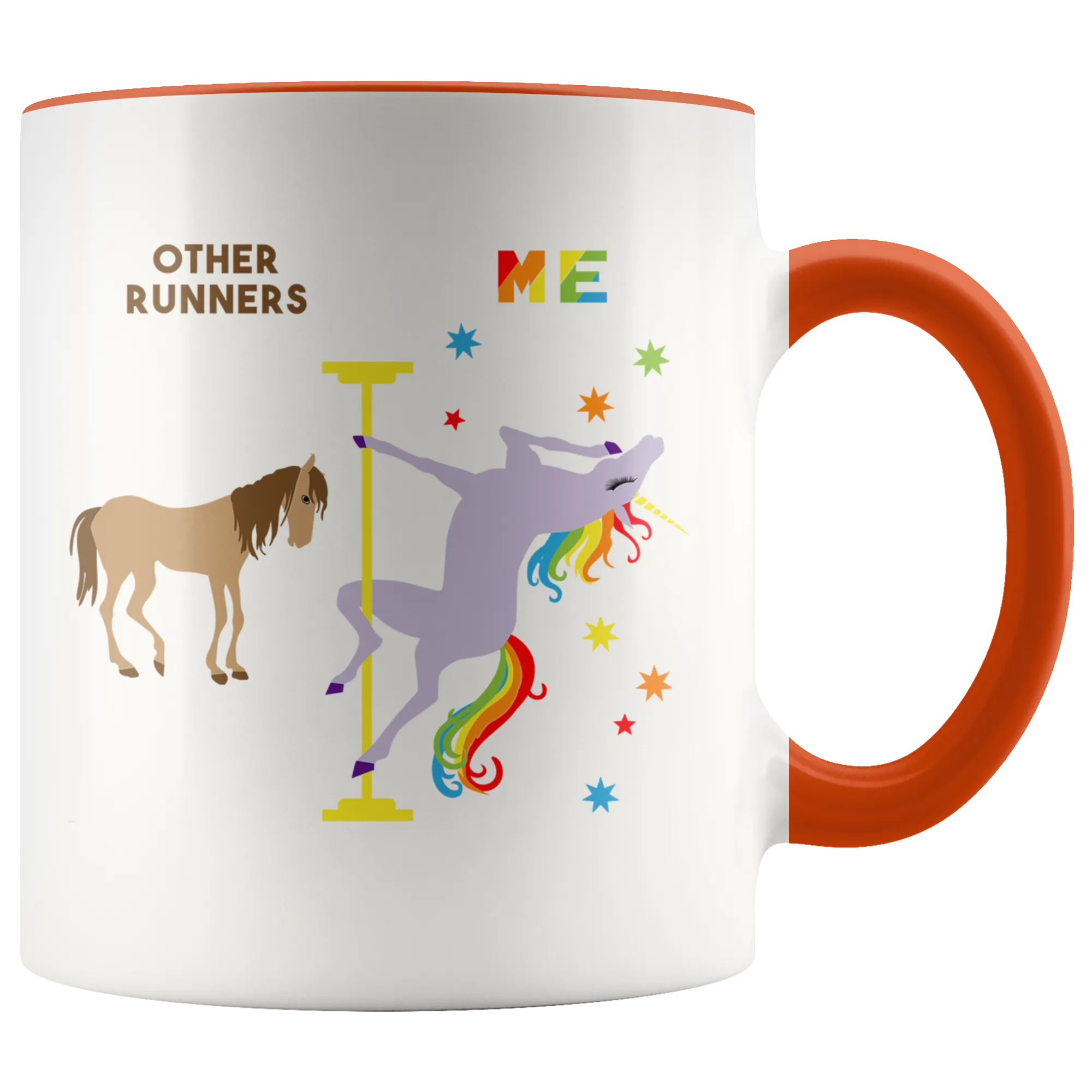 Runner Gift Funny Running Mug for Birthday Best Track Runner Ever Coffee Cup Pole Dancing Unicorn