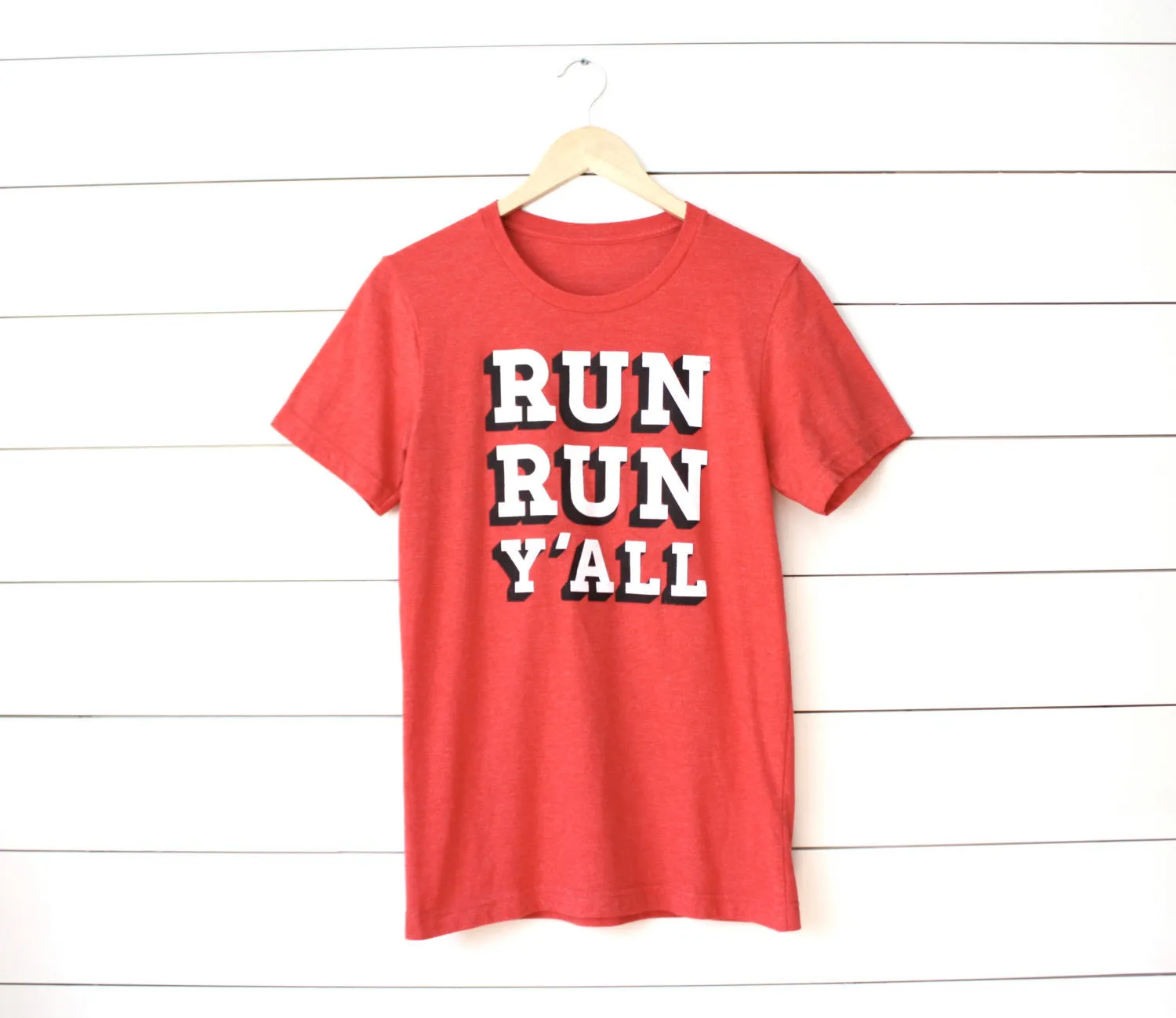 Runner T-shirt - Run Run Y'all - Running - Southern - Tee