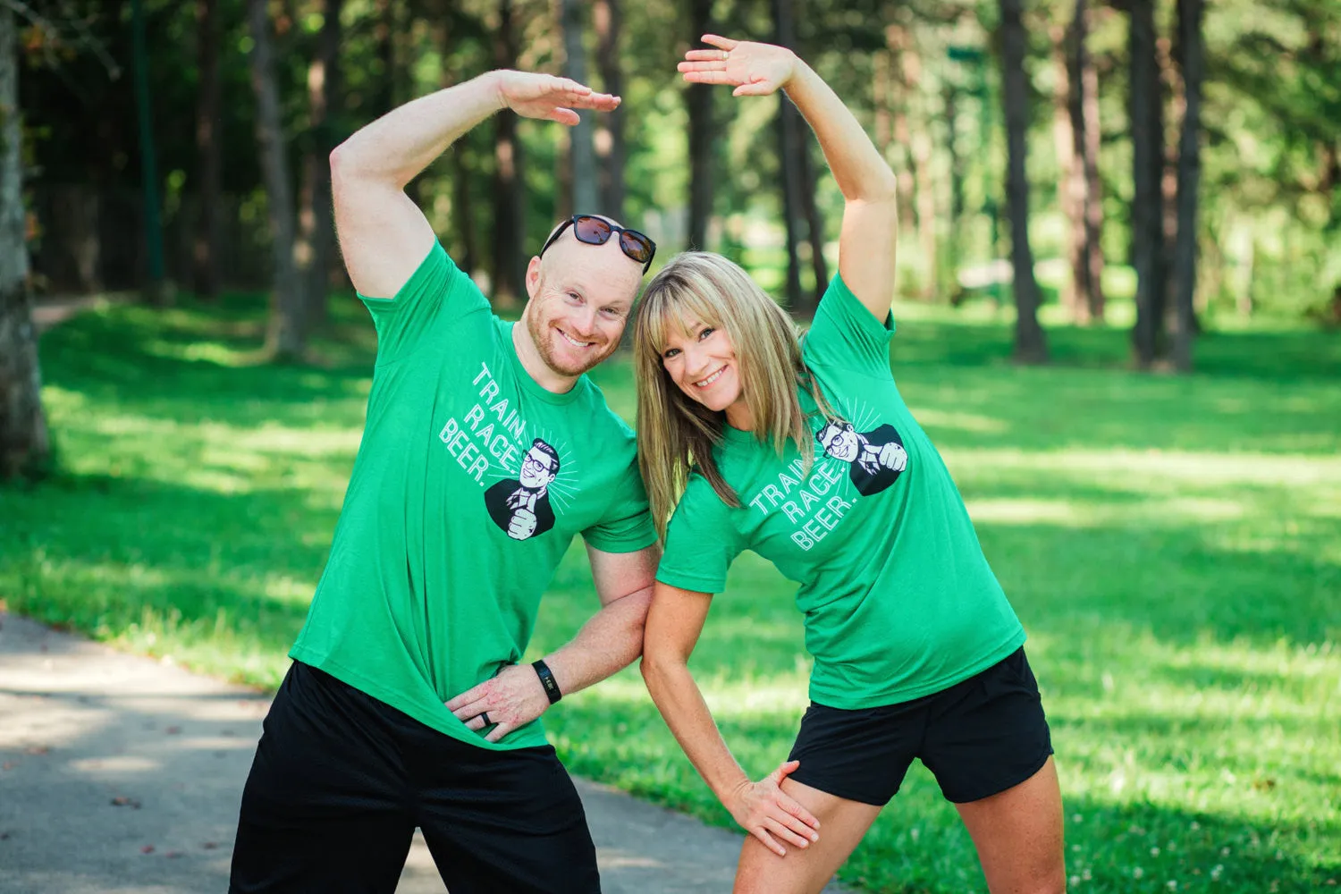 Runner T-shirt - Train. Race. Beer. - Running - Marathon - Half Marathon - Tee