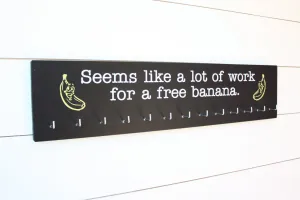 Running Medal Holder - Seems like a lot of work for a free banana. - Large
