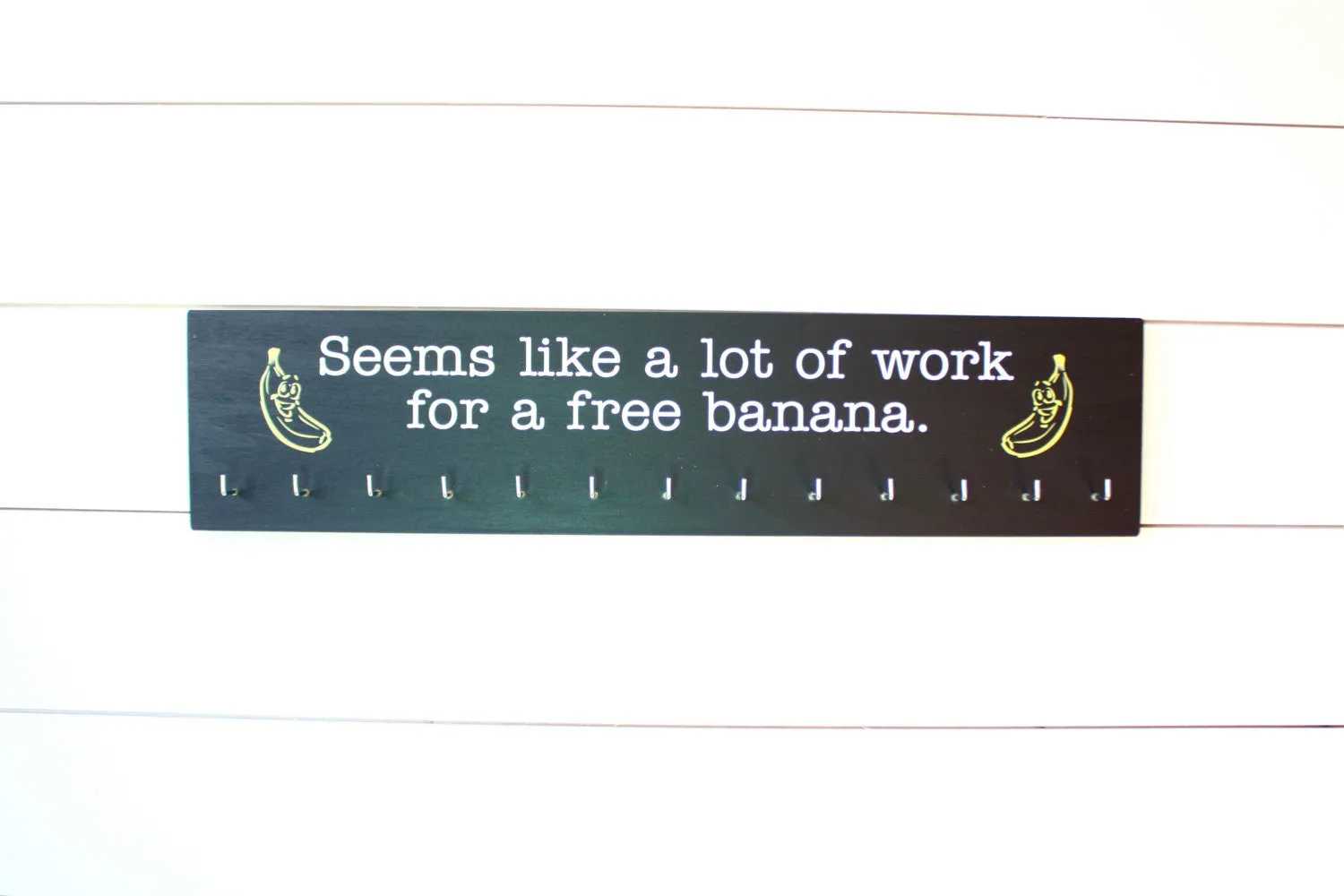 Running Medal Holder - Seems like a lot of work for a free banana. - Large