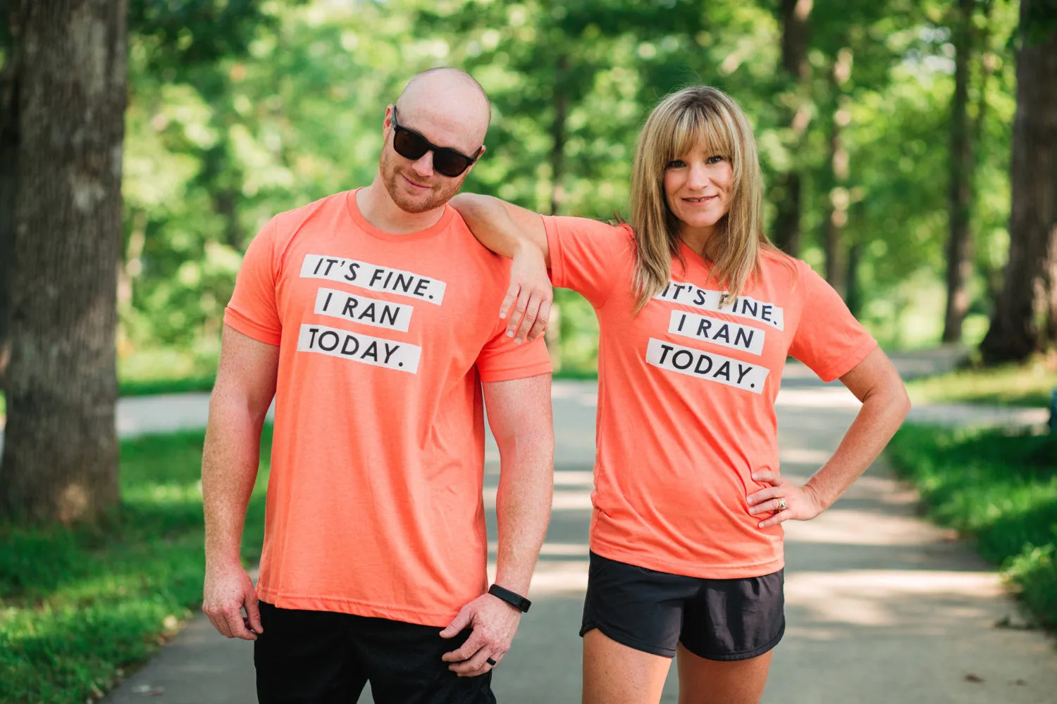 Running T-Shirt - It's Fine. I ran today. - Runner Tshirt