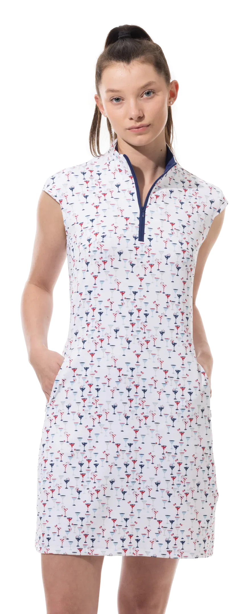 SanSoleil   SolStyle   Sleeveless Print Dress Libertini