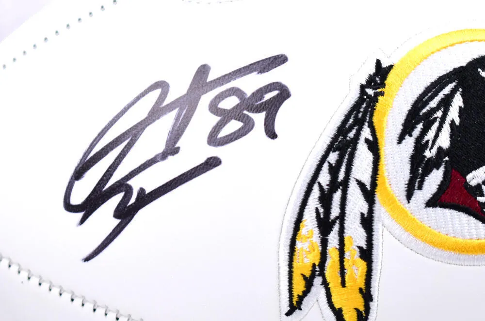 Santana Moss Autographed Washington Logo Football- Beckett W Hologram *Black
