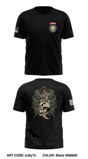 Sapper PLT, 299BEB, 4th Infantry Division  Store 1 Core Men's SS Performance Tee - xU6yTh