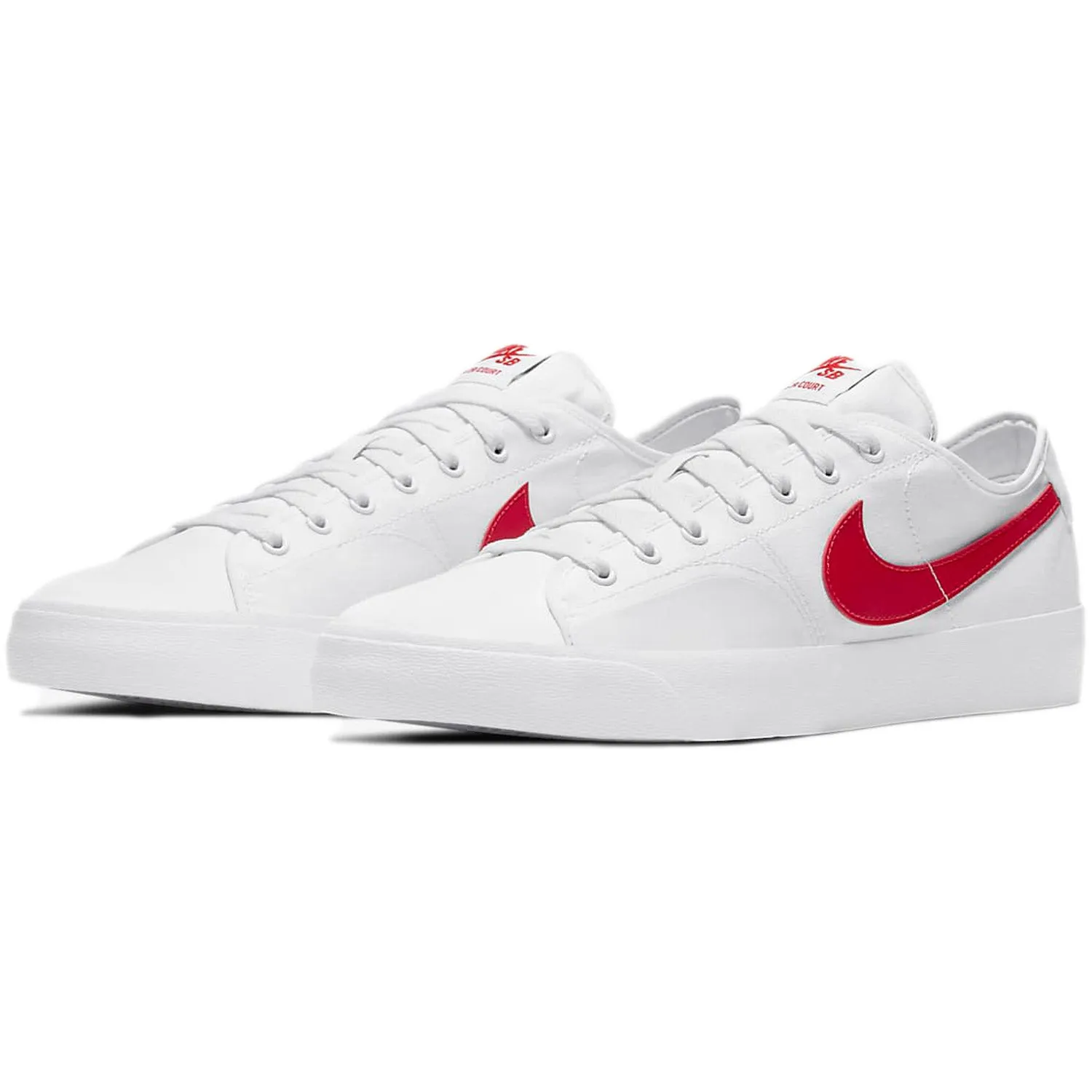 SB BLZR Court Skate Shoe White Univeristy Red